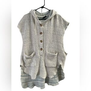 Urban outfitters hooded cut off sweater